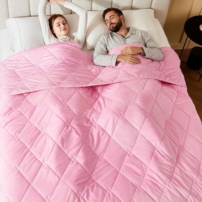 L'AGRATY Queen/King Size Weighted Blanket by LAGRATY