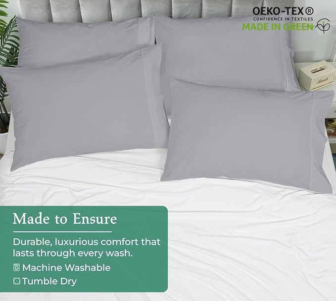 Royale Linens Queen Pillowcase Set of 2 - Image 8