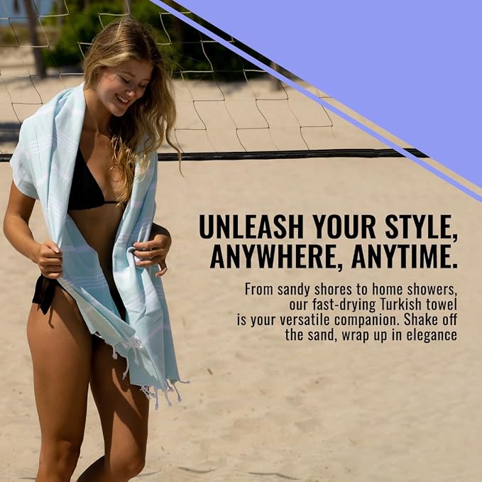 Beach Towel 100% Cotton Turkish Beach Towel Adult 38x70 Inch Pre-washed - Image 6