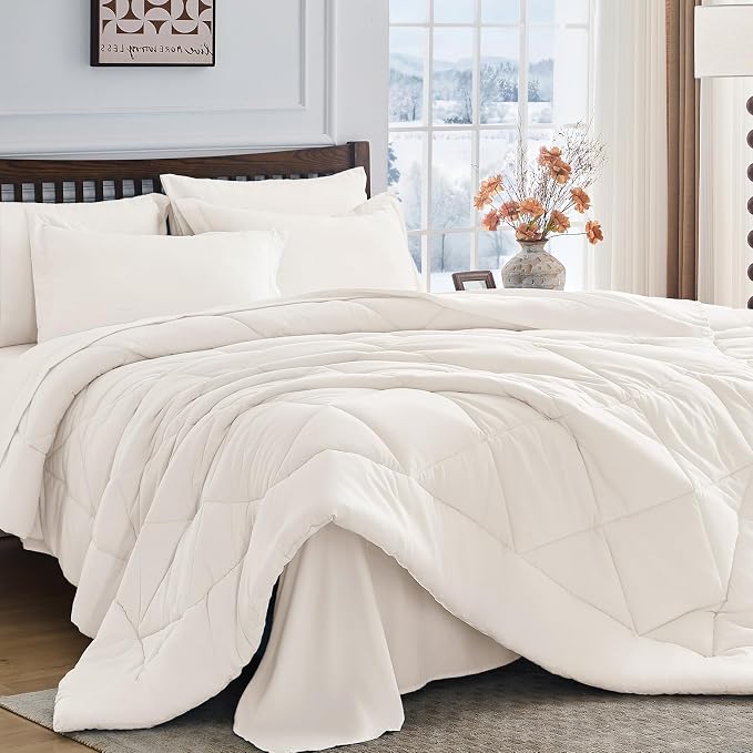 HEVUMYI Ivory Full Comforter Set by HEVUMYI