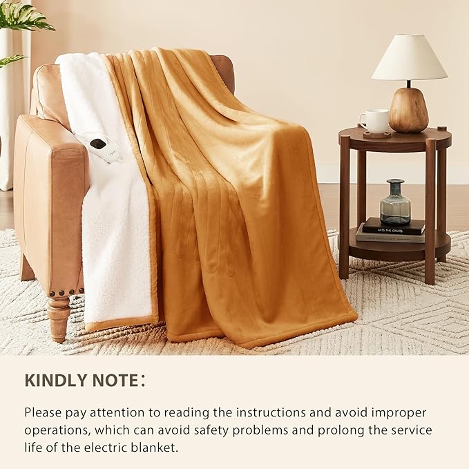 Homemate Heated Blanket Electric Throw - Image 6