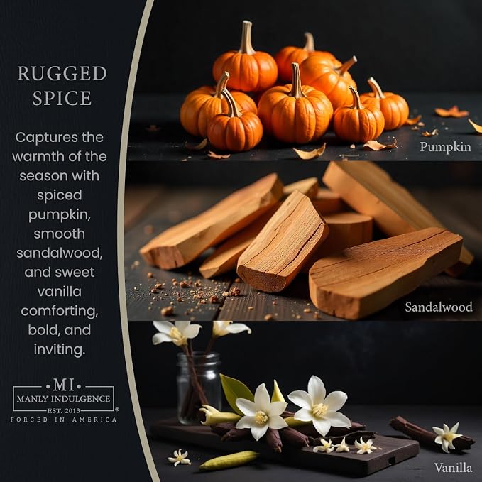 Manly Indulgence Rugged Spice Scented Candles - Image 2