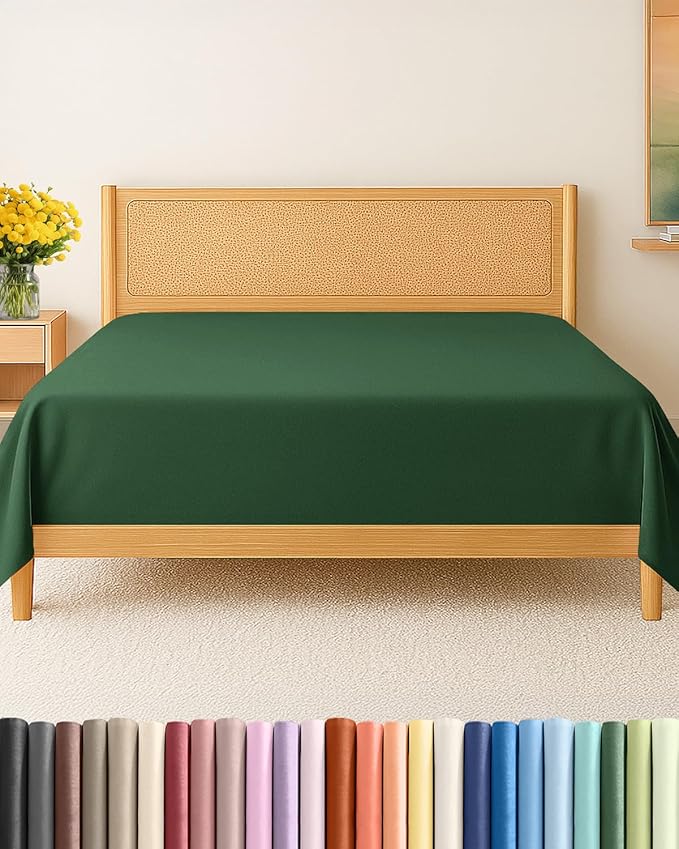 Cal King Size Flat Sheet by CGKUnlimited