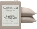 Karissa Mae Cooling Bamboo Viscose Standard Size Pillowcase Set | 100% by KARISSAMAE