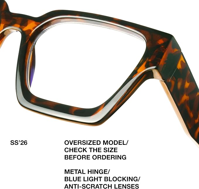 livho Oversized Eyewear Frame for Woman and Men - Image 5