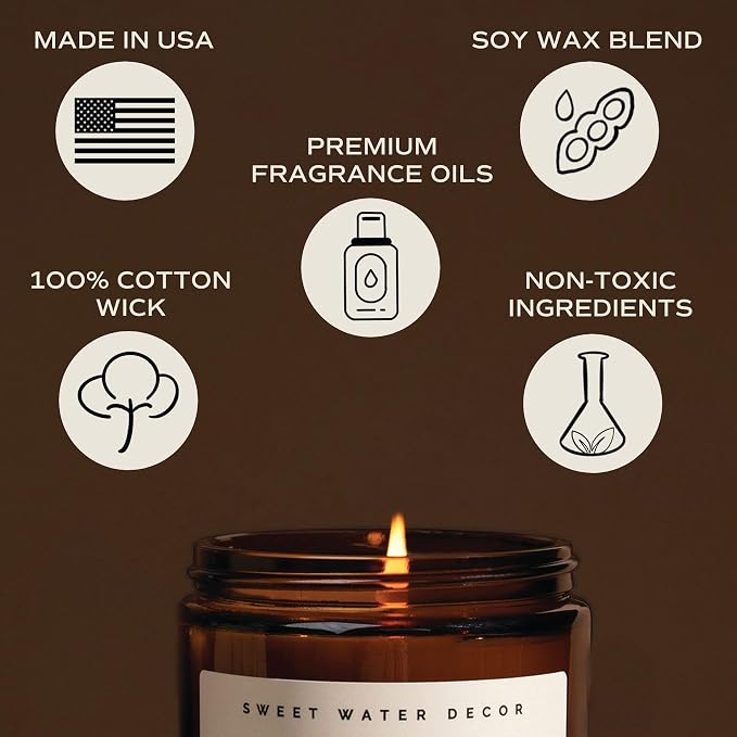 Sweet Water Decor Hot Cocoa and Peppermint Soy Candle | Chocolate, Peppermint - Image 8