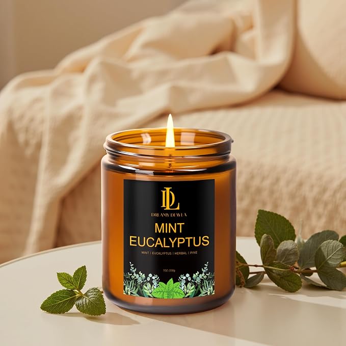 Mint Eucalyptus Candles, Mint Eucalyptus Scented Candle, Mother's Day Candle - Image 5