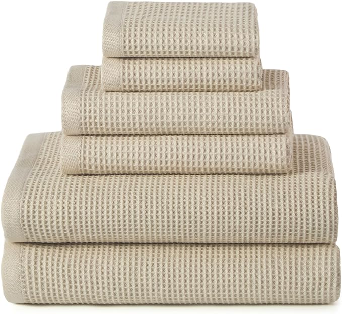 ecolook 6-Piece Towel Set, 100% Cotton, 31“x63” | 2 Bath Sheets, 2 Hand Towels by Unknown