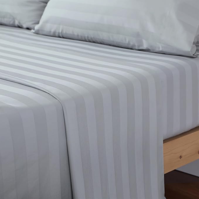 Cotton Cal King Flat Sheet Only, 600 Thread Count 100% Egyptian Cotton Top - Image 7