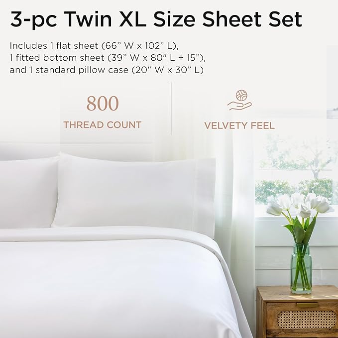 Threadmill Luxury 800 Thread Count 100% Cotton Sheets - Image 2
