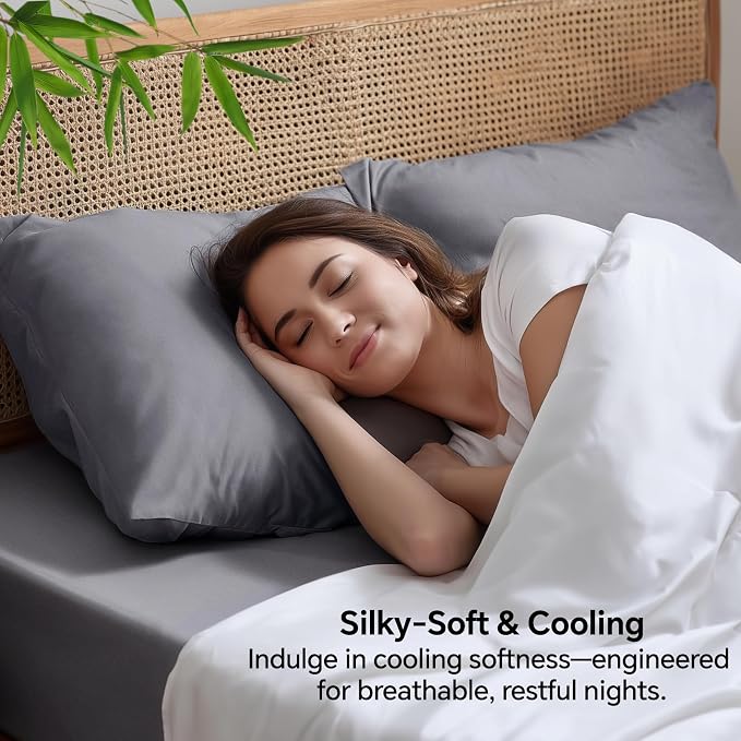 BEDELITE Pillow Cases Standard Size Set of 2, Rayon Derived from Bamboo - Image 4