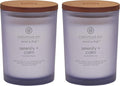 Chesapeake Bay Candle Scented Candles Serenity + Calm Medium Jar 2-Pack Perfect by ChesapeakeBayFragrance
