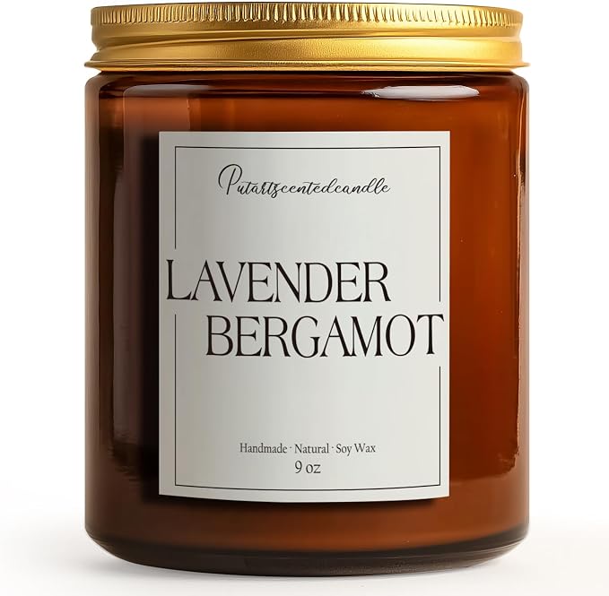 Lavender & Bergamot Scented Candles - Image 8