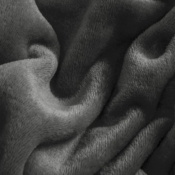 BEDELITE Flannel Sheets Queen Size Dark Grey - Image 5
