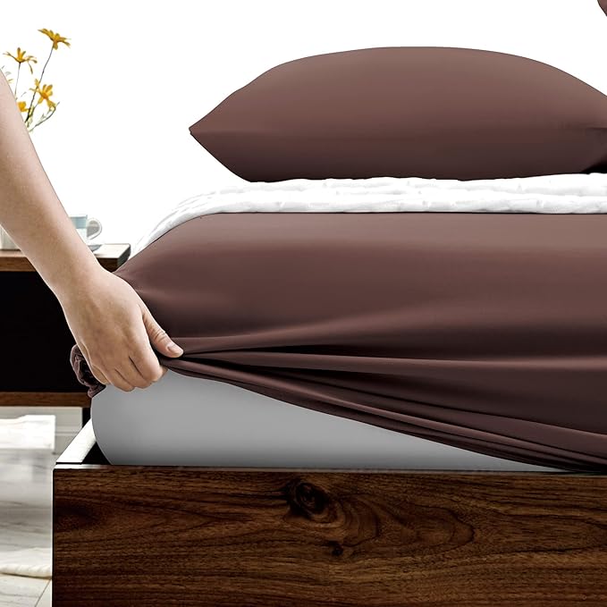 FreshCulture King Fitted Sheets, Bulk Pack of 6, Deep Pocket, Soft Microfiber - Image 3