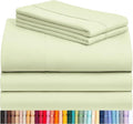 LuxClub 5 PC Sheet Set Bed Sheets Deep Pockets 16" Eco Friendly Wrinkle Free by LuxClub