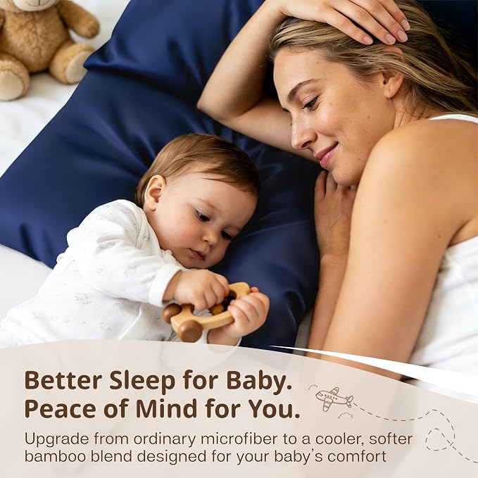 MR&HM Breathable Toddler Pillowcase 13"x18" Travel Pillow Case Set of 2 - Image 6