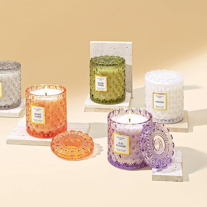 Chloefu LAN Lilac Blossoms Scented Candle, Highly Floral Fragranced Candle - Image 7