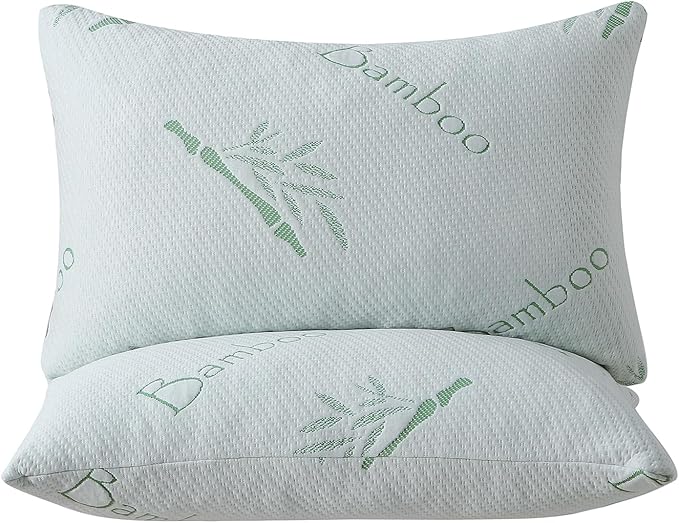 Memory Foam Pillows Queen Size set of 2, Shredded Memory Foam Bed Pillow - Image 7