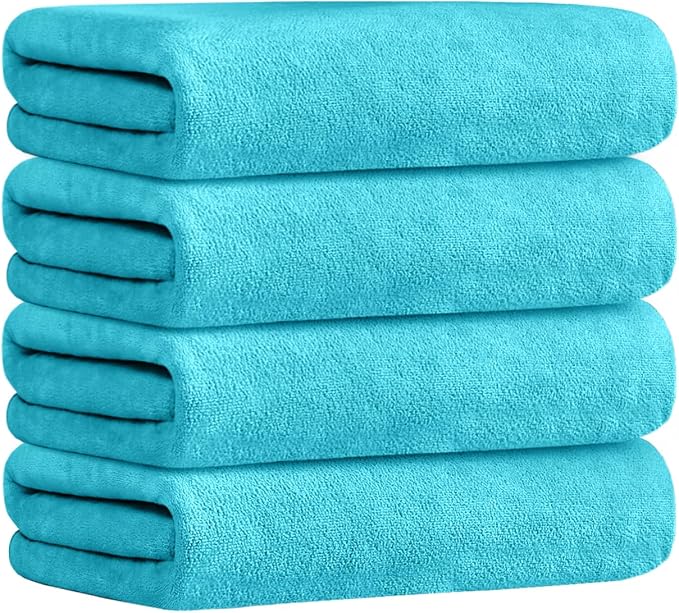 JML Towels, Large Microfiber Bath Towels Set, Super Absorbent, Fast Drying by JML