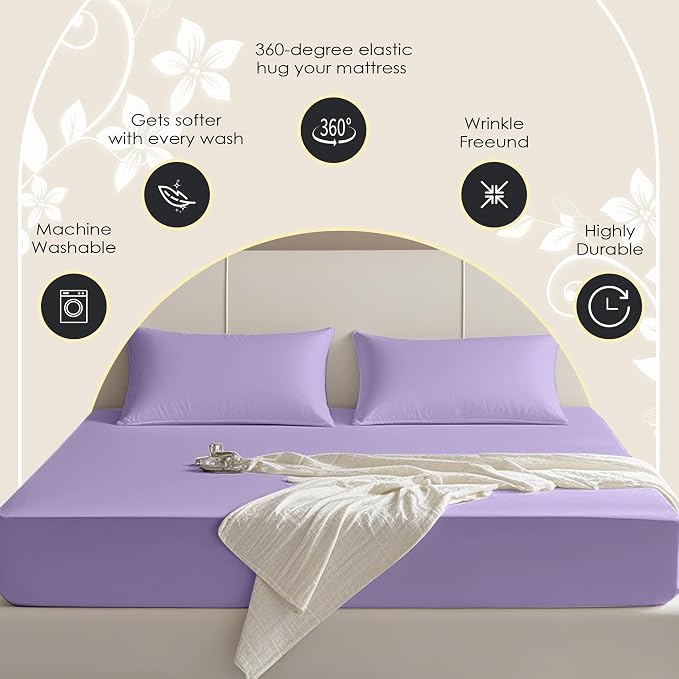 FreshCulture King Fitted Sheet Only – Premium Hotel-Quality Fitted Sheet - Image 4