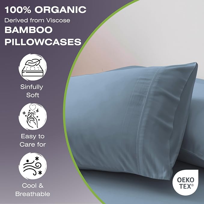 GREENLEAF King Pillow Cases Set of 2 | Ultra-Soft Pillow Covers | Envelope - Image 4