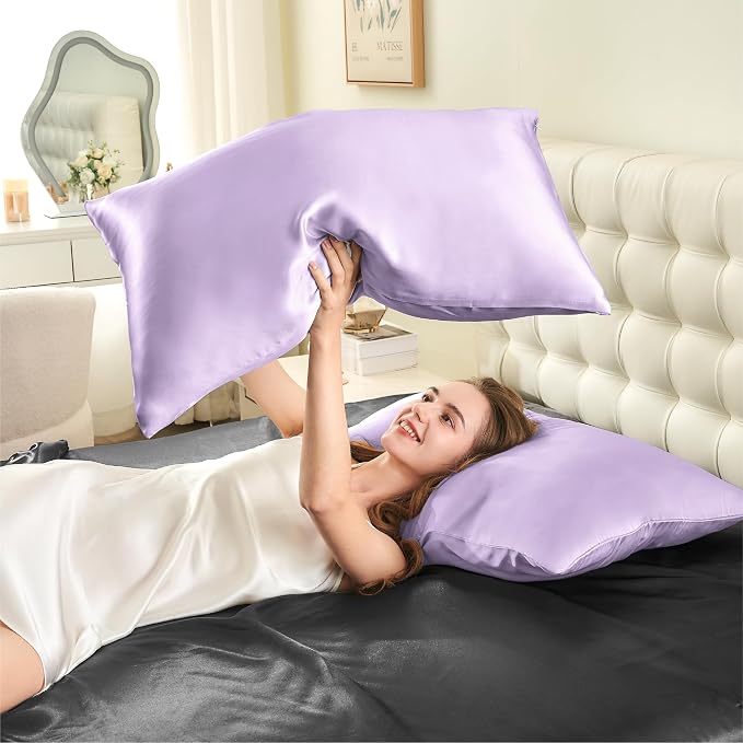 INFIIXSO Mulberry Silk Pillow Cases King Size Set of 2, Silk Pillowcase - Image 7