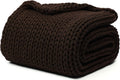 YnM Cotton Weighted Blanket, Handmade Chunky Knitted Design, Soft and Cozy by YNM