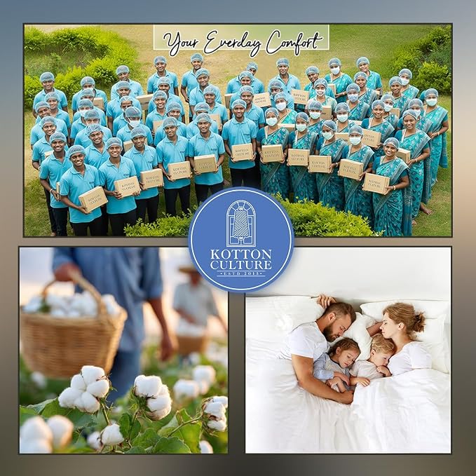 Kotton Culture 1 Pc Queen Size Duvet Cover Only -100% Egyptian Cotton 600 - Image 7