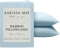 Karissa Mae Cooling Bamboo Viscose Standard Size Pillowcase Set | 100% by KARISSAMAE
