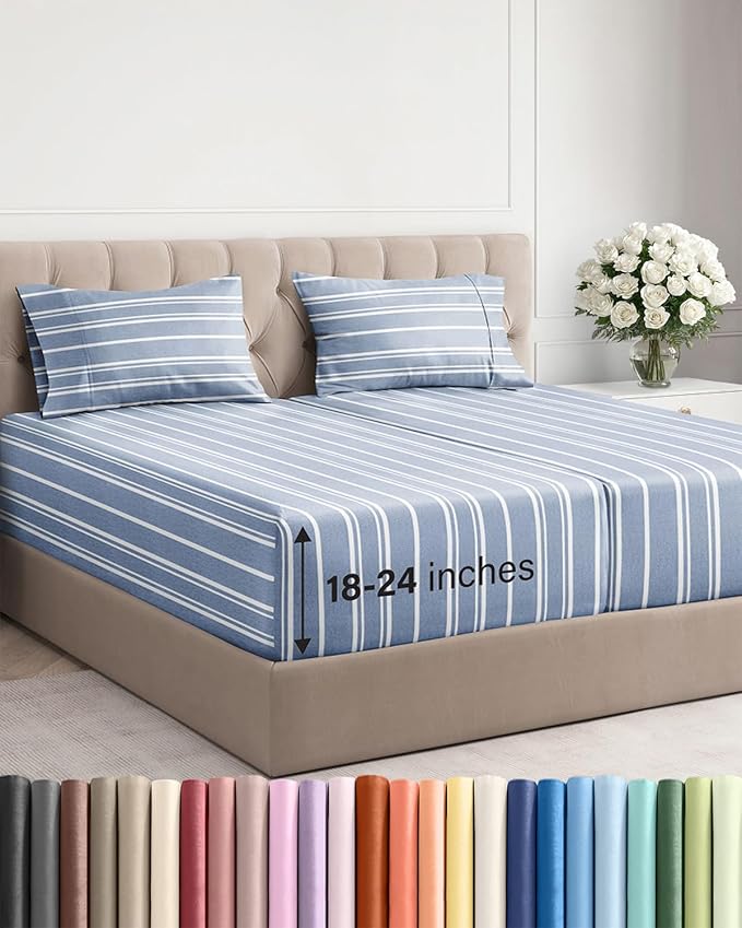Extra Deep Split King Sheet Set by CGKUnlimited