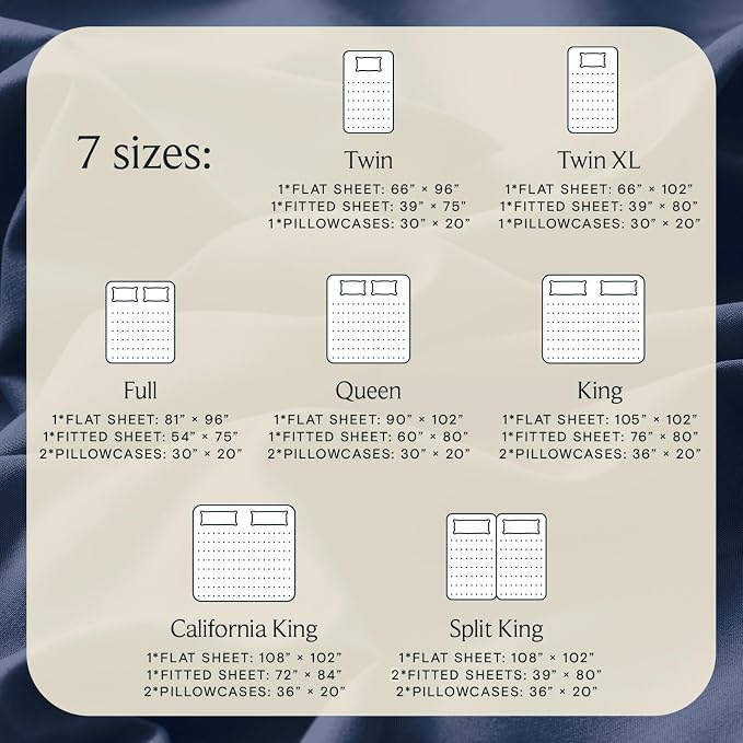 LuxClub 5 PC Split King Sheet Set, Breathable Luxury Bed Sheets, Deep Pockets - Image 4