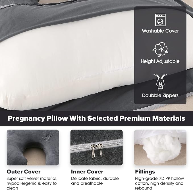 U-Shaped Full Body Pregnancy Pillow - Image 4
