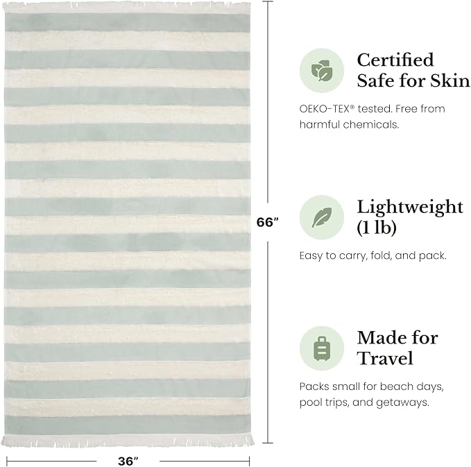 Lightweight Turkish Beach Towel - Image 4