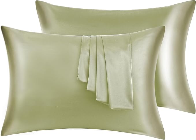 100% Silk Pillow Cases 2 Pack, Mulberry Silk Pillowcase by Victivic