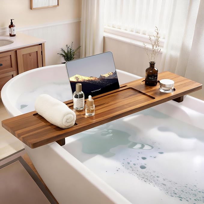 Teak Bathtub Tray - Image 2
