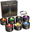 Inspireyes Chakra Candles with Premium Crystal and Healing Stones Luxury by Inspireyes