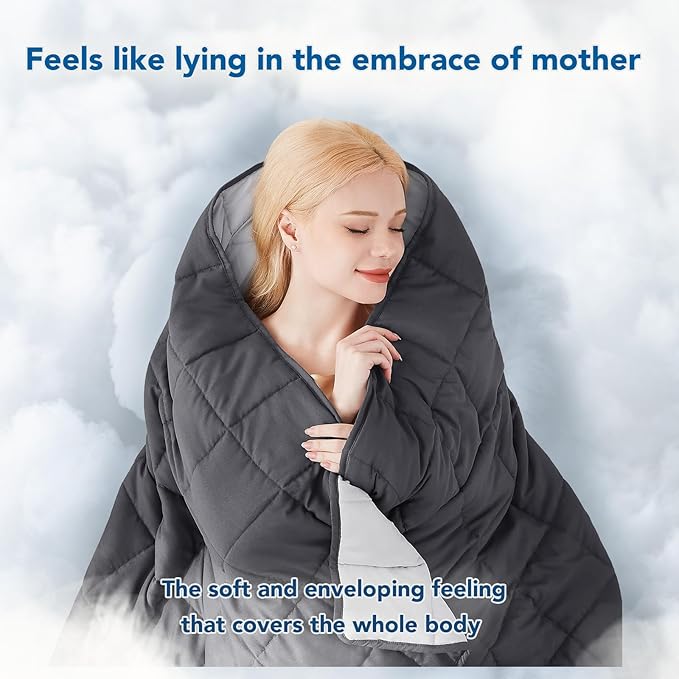 Topcee Weighted Blanket for Adults Queen Size Soft Cooling Heavy Blanket - Image 3