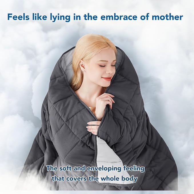 Topcee Weighted Blanket for Adults, Minky Dots Heavy Blanket for Woman - Image 3