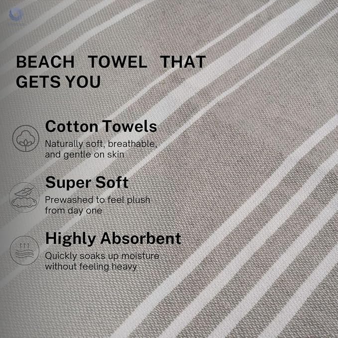 Cotton Turkish Beach Towel - Image 3
