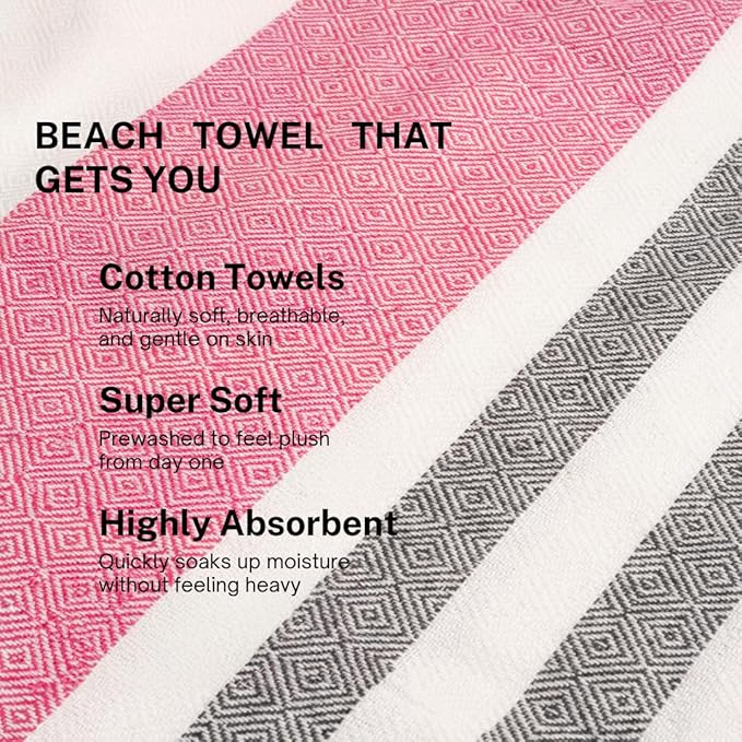 Cotton Turkish Beach Towel - Image 3