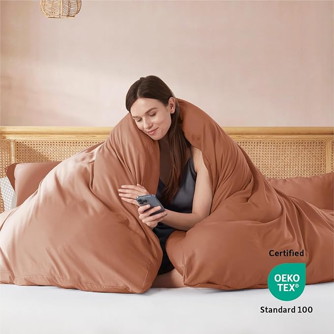 Nestl Rust Duvet Cover King Size - Image 3