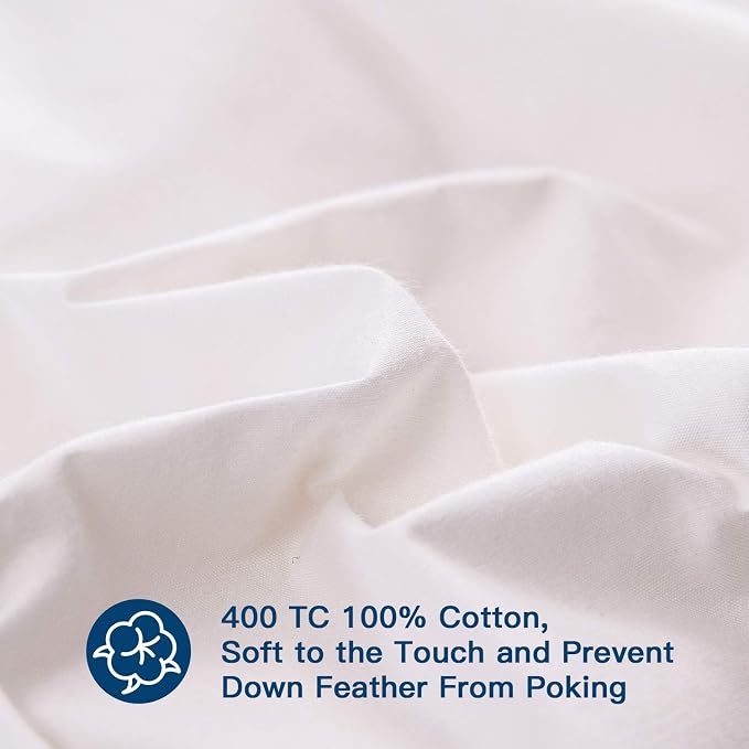 ELEMUSE Queen Size Extra Thick Fusion Goose Down Feather Filled Mattress Topper - Image 5
