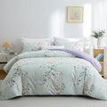 BOLINLIVING Floral Duvet Cover Full Size 3 Pieces, Flower Duvet Cover by BOLINLIVING