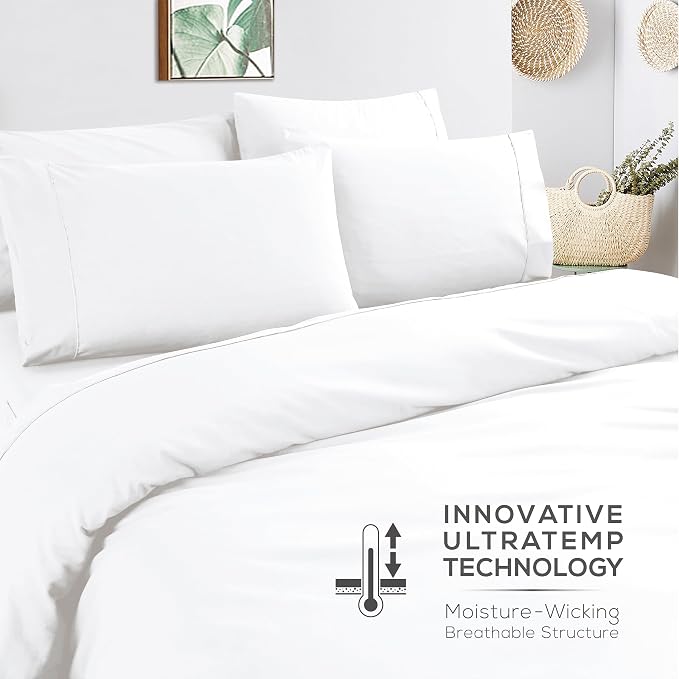 Mueller UltraTemp 6 PC Queen Sheet Set - Image 6