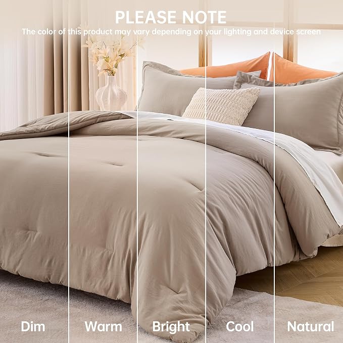 MUXHOMO Queen Comforter Set, All Season Ultra Soft Down Alternative Bedding - Image 9
