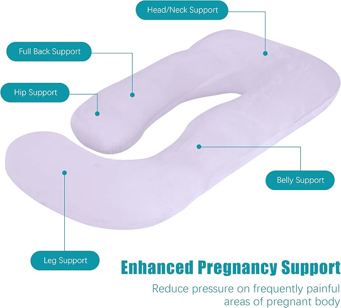 Cute Castle Pregnancy Pillows, Soft U-Shape Maternity Pillow - Image 4