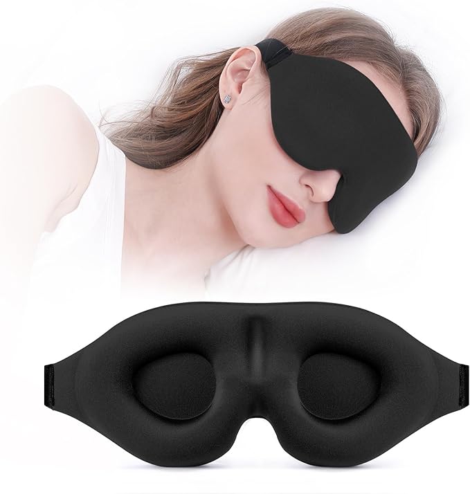 YIVIEW Sleep Mask for Side Sleeper, Complete Light Blocking 3D Sleeping Eye Mask by YIVIEW