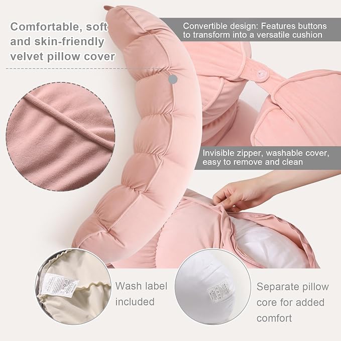 Peallow – Long Round Body Pillow - Image 4