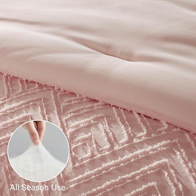 Zzlpp Queen Comforter Set 7 Pieces, All Season Boho Bedding Sets - Image 7